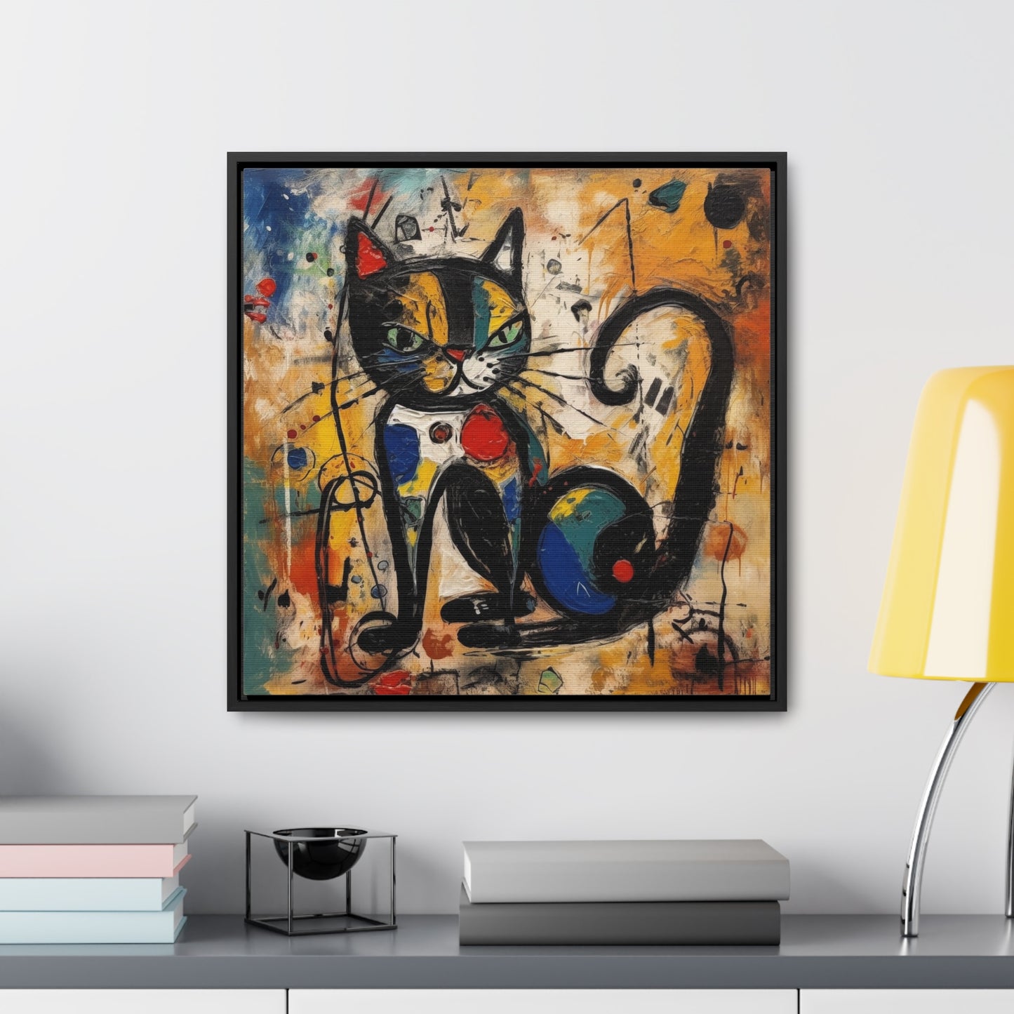 Cat 102, Gallery Canvas Wraps, Square Frame