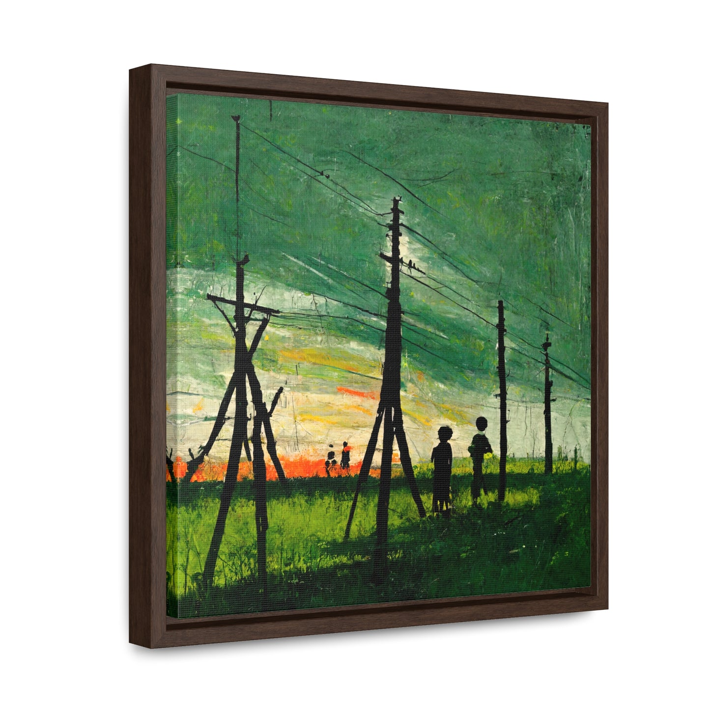 Land of the Sun 35, Valentinii, Gallery Canvas Wraps, Square Frame