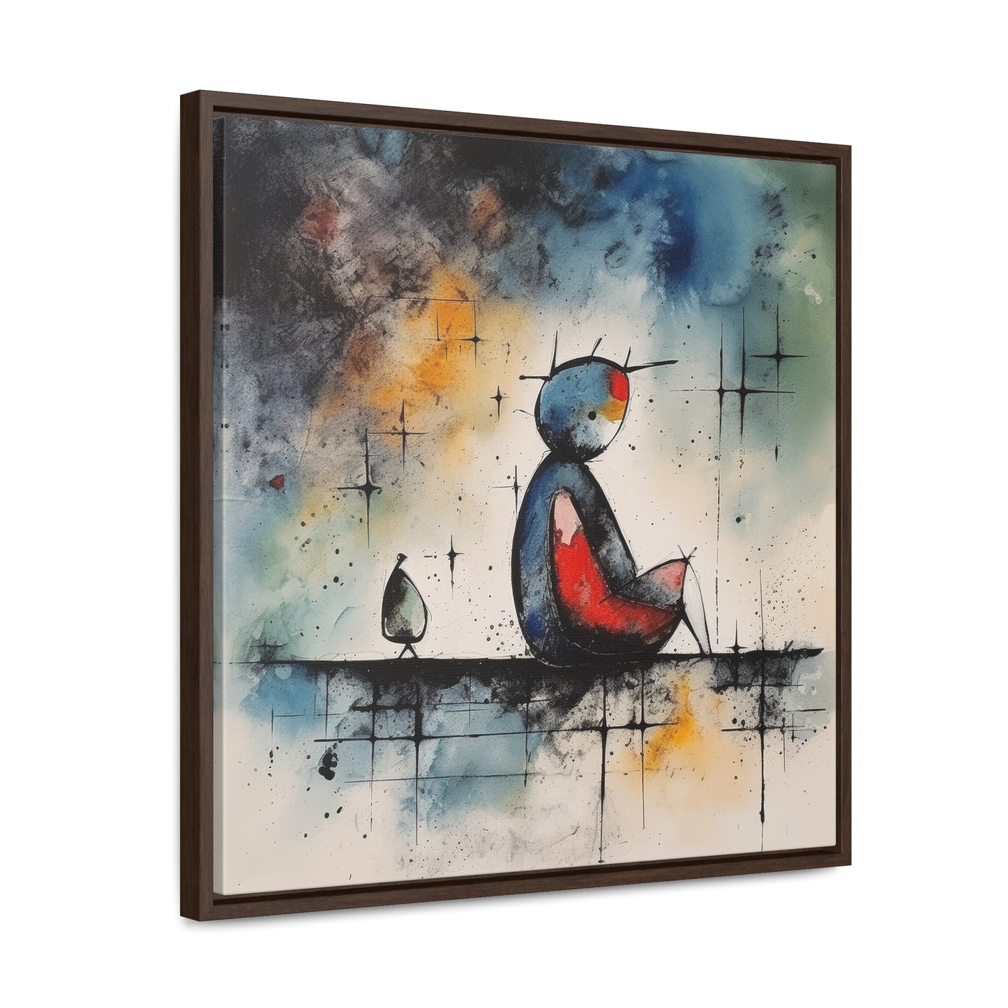 Sad Man 6, Valentinii, Gallery Canvas Wraps, Square Frame