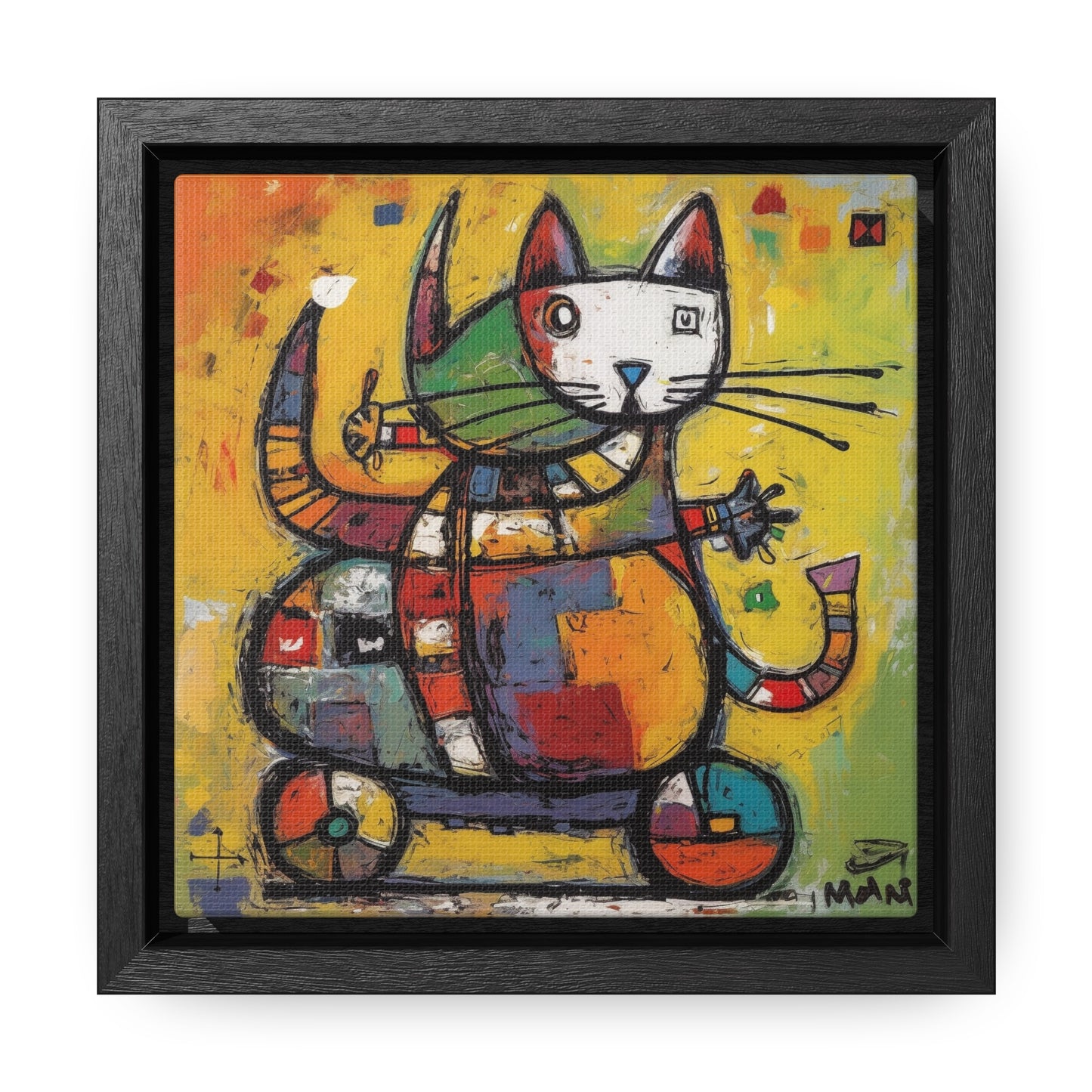 Cat 139, Gallery Canvas Wraps, Square Frame