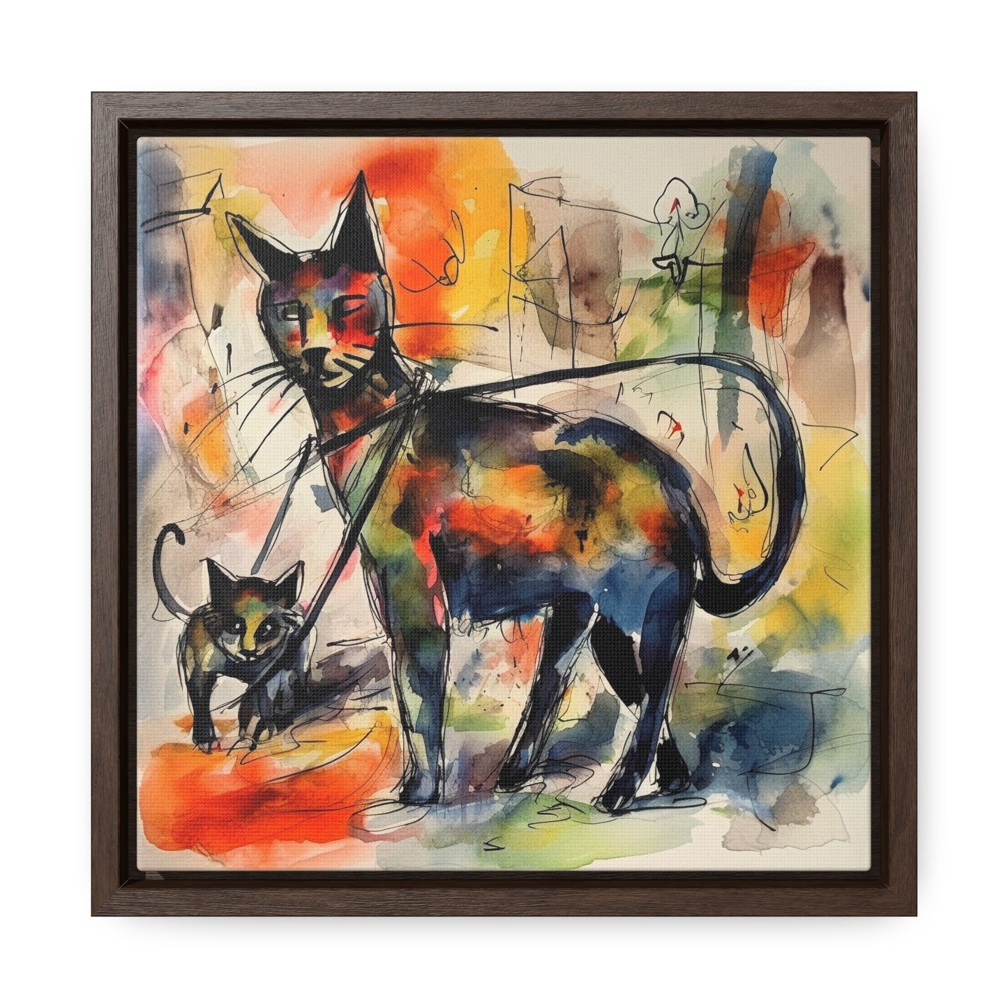 Cat 72, Gallery Canvas Wraps, Square Frame