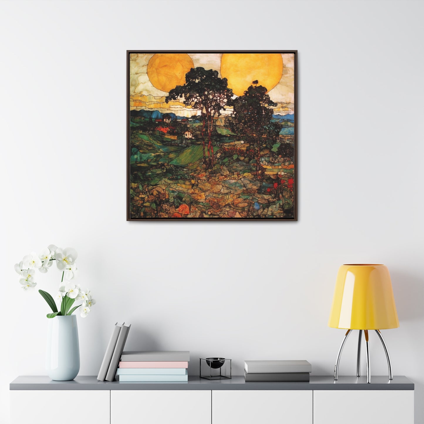 Land of the Sun 38, Gallery Canvas Wraps, Square Frame