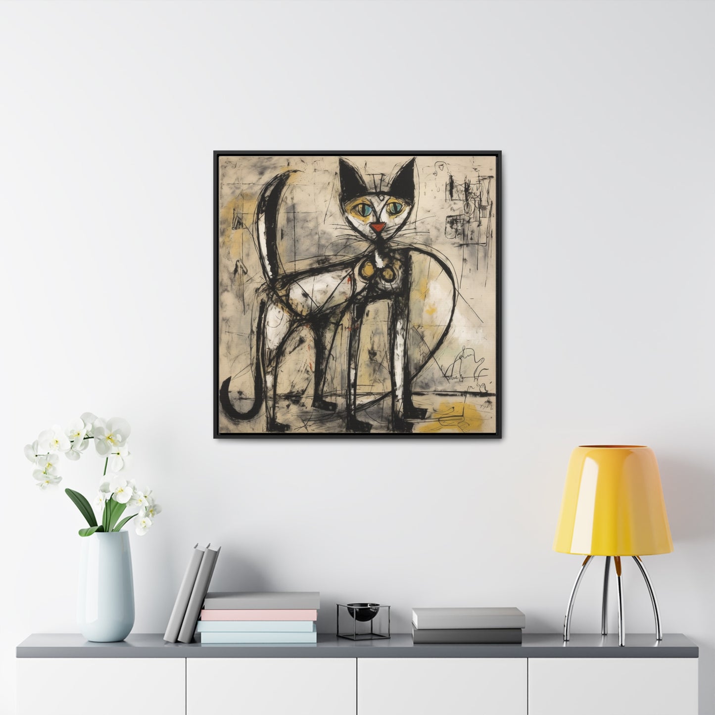 Cat 47, Gallery Canvas Wraps, Square Frame