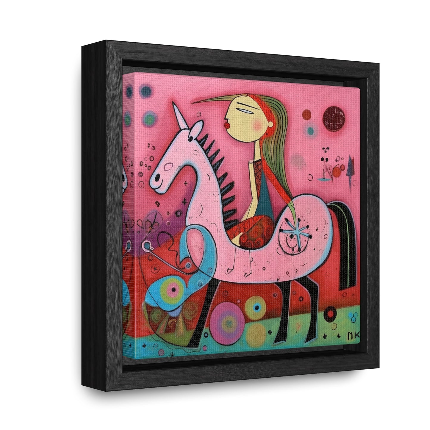 The Dreams of the Child 61, Gallery Canvas Wraps, Square Frame