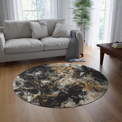 Pollock X,  Round Rug