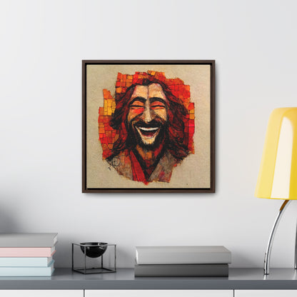 Jesus smiling 6, Valentinii, Gallery Canvas Wraps, Square Frame