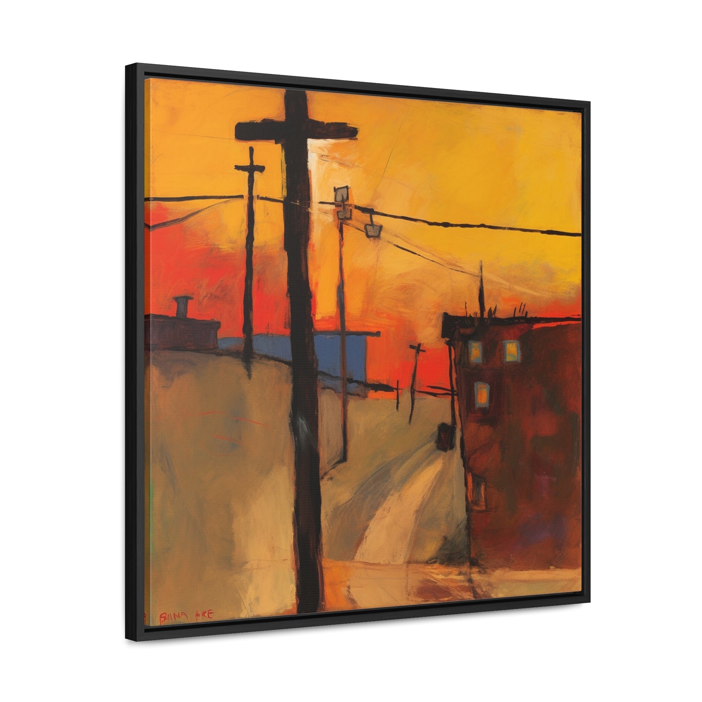 Land of the Sun 70, Valentinii, Gallery Canvas Wraps, Square Frame