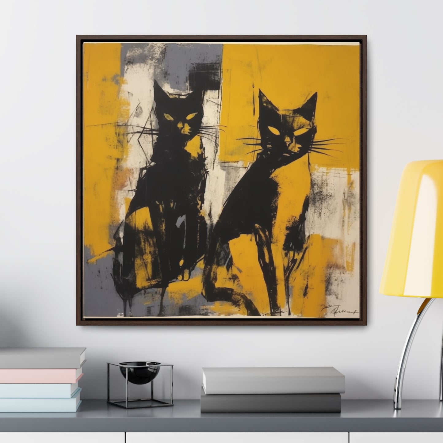 Cat 10, Gallery Canvas Wraps, Square Frame