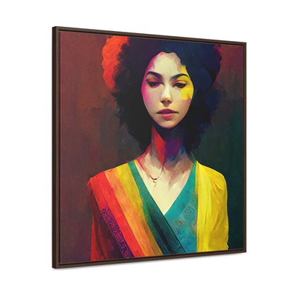 Lady's faces 25, Valentinii, Gallery Canvas Wraps, Square Frame