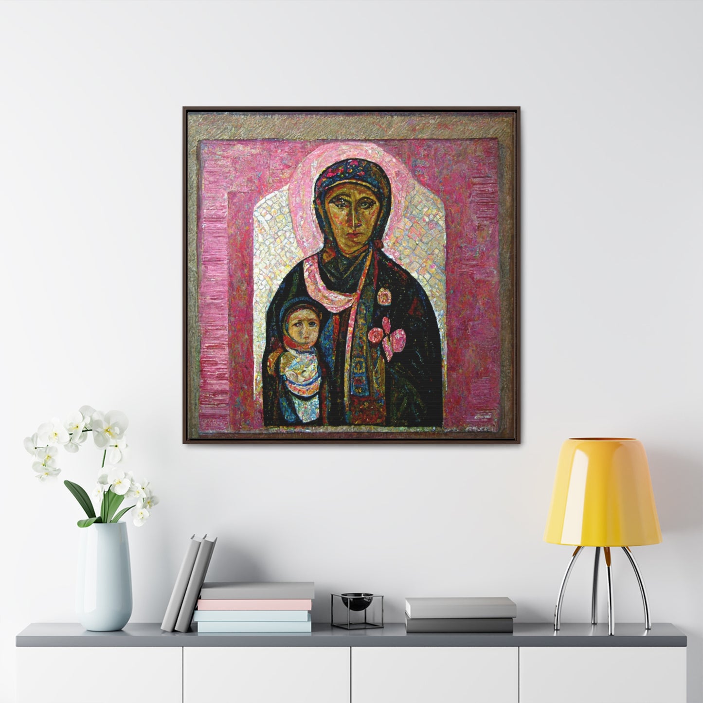 Mary and the Child 27, Valentinii, Gallery Canvas Wraps, Square Frame