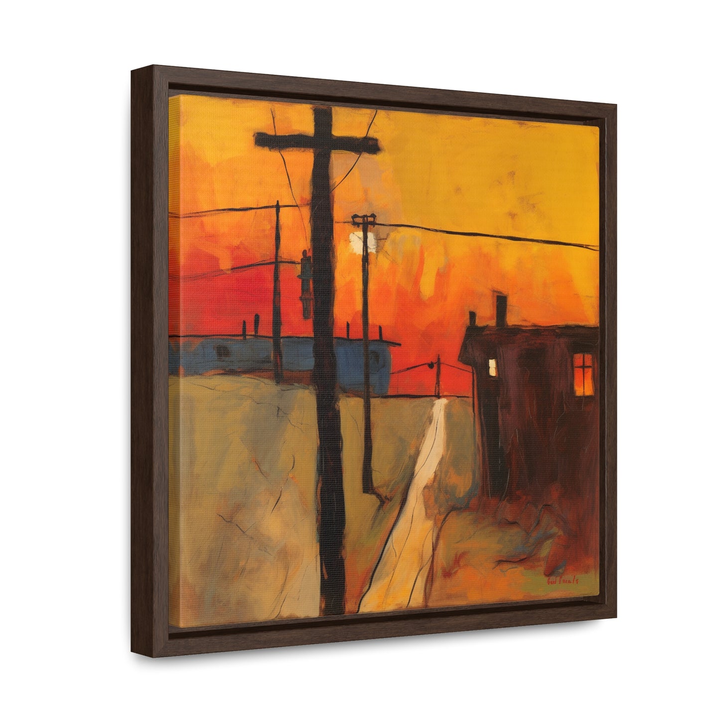 Land of the Sun 71, Valentinii, Gallery Canvas Wraps, Square Frame