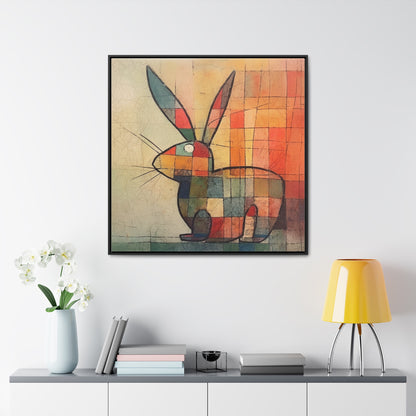 Rabbit 28, Gallery Canvas Wraps, Square Frame