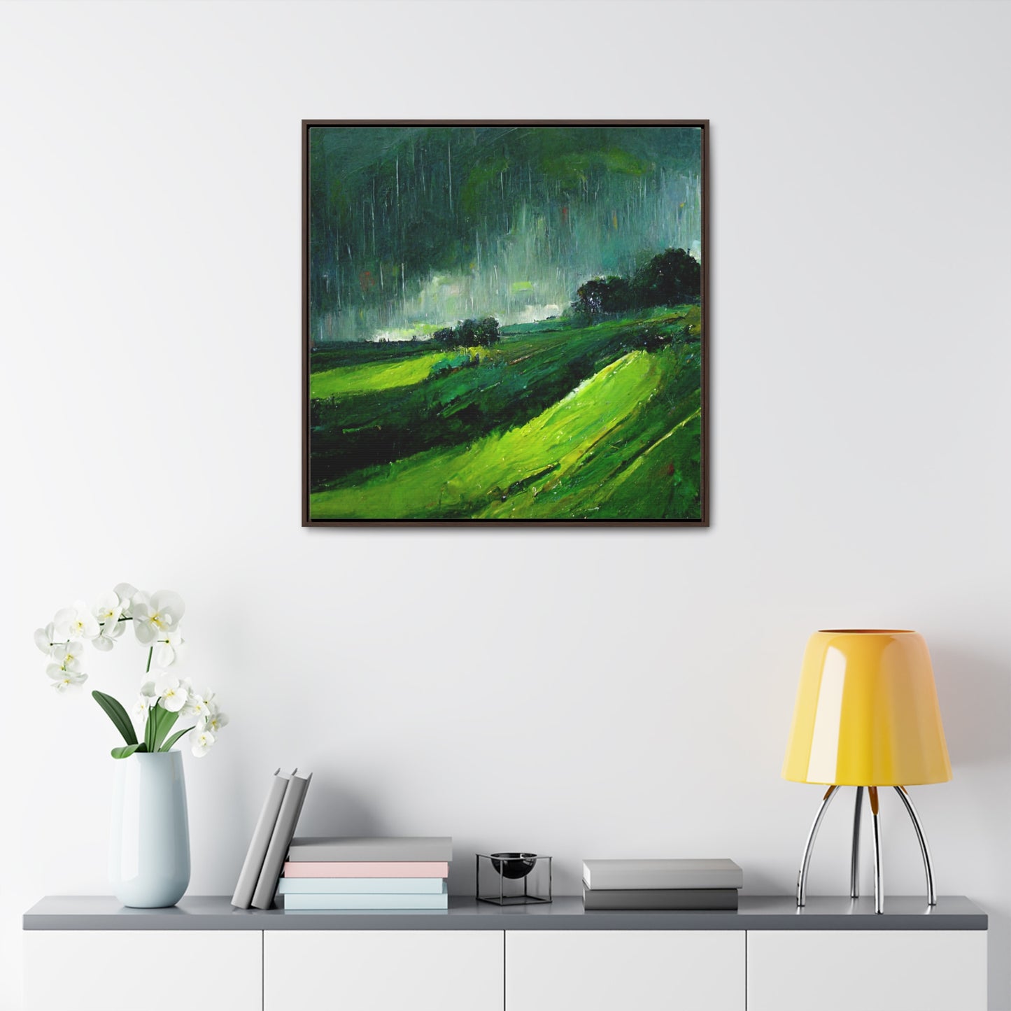 To the Rainy Land 3, Valentinii, Gallery Canvas Wraps, Square Frame