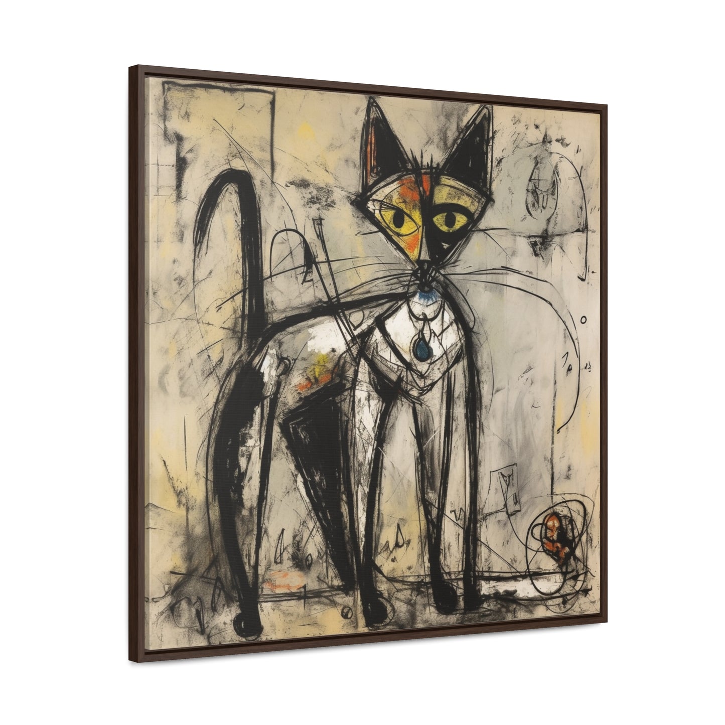 Cat 51, Gallery Canvas Wraps, Square Frame