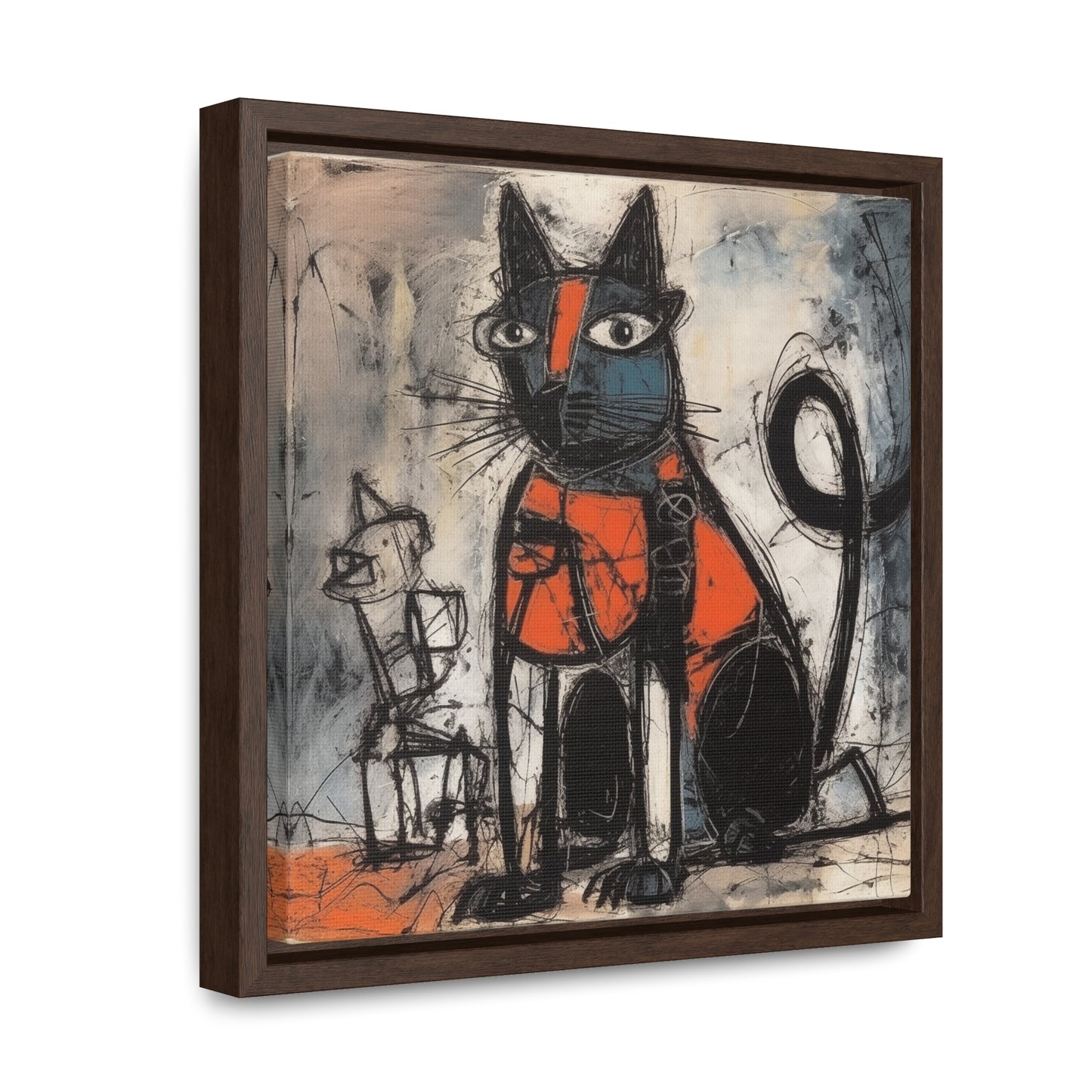 Cat 32, Gallery Canvas Wraps, Square Frame