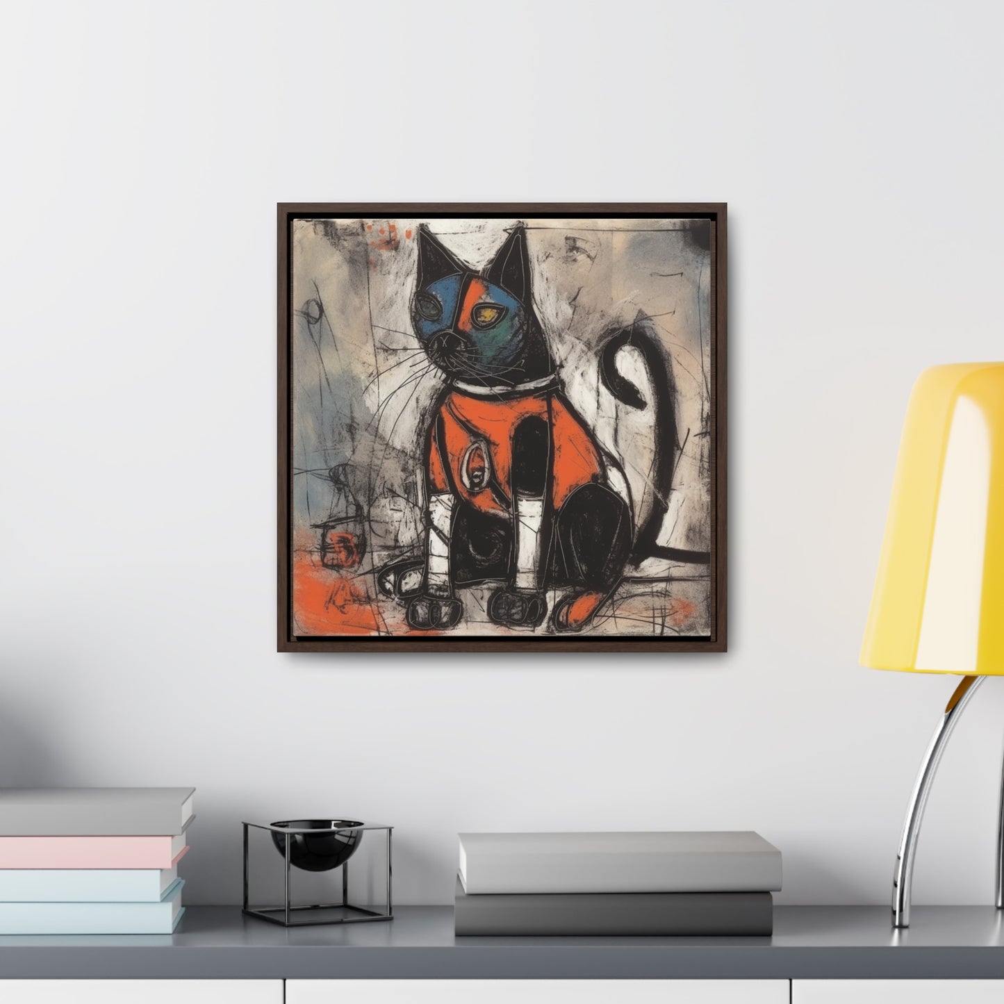 Cat 34, Gallery Canvas Wraps, Square Frame