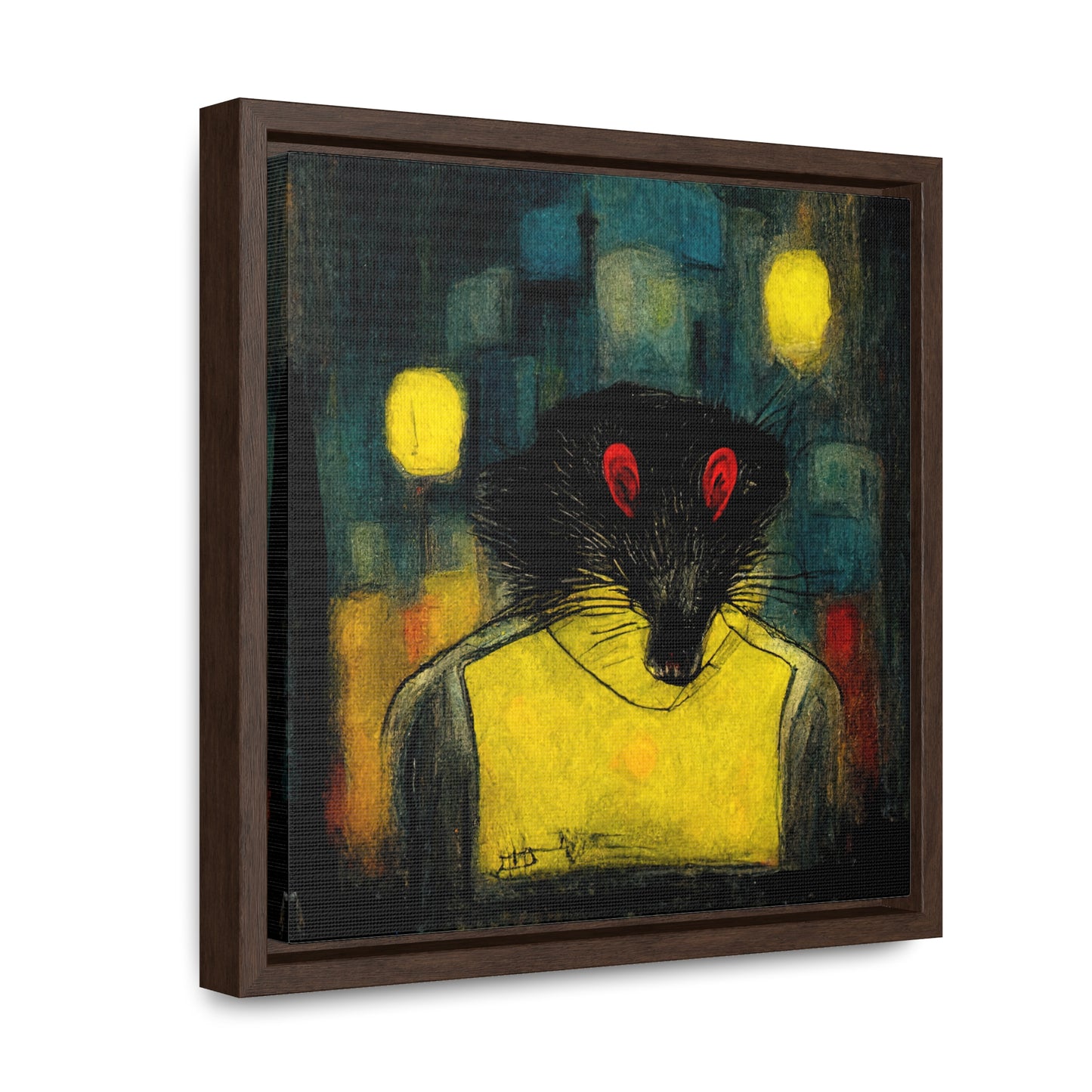 Urban Rat, Valentinii, Gallery Canvas Wraps, Square Frame