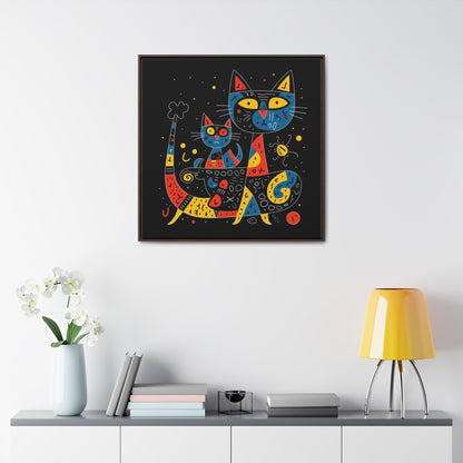 Cat 122, Gallery Canvas Wraps, Square Frame