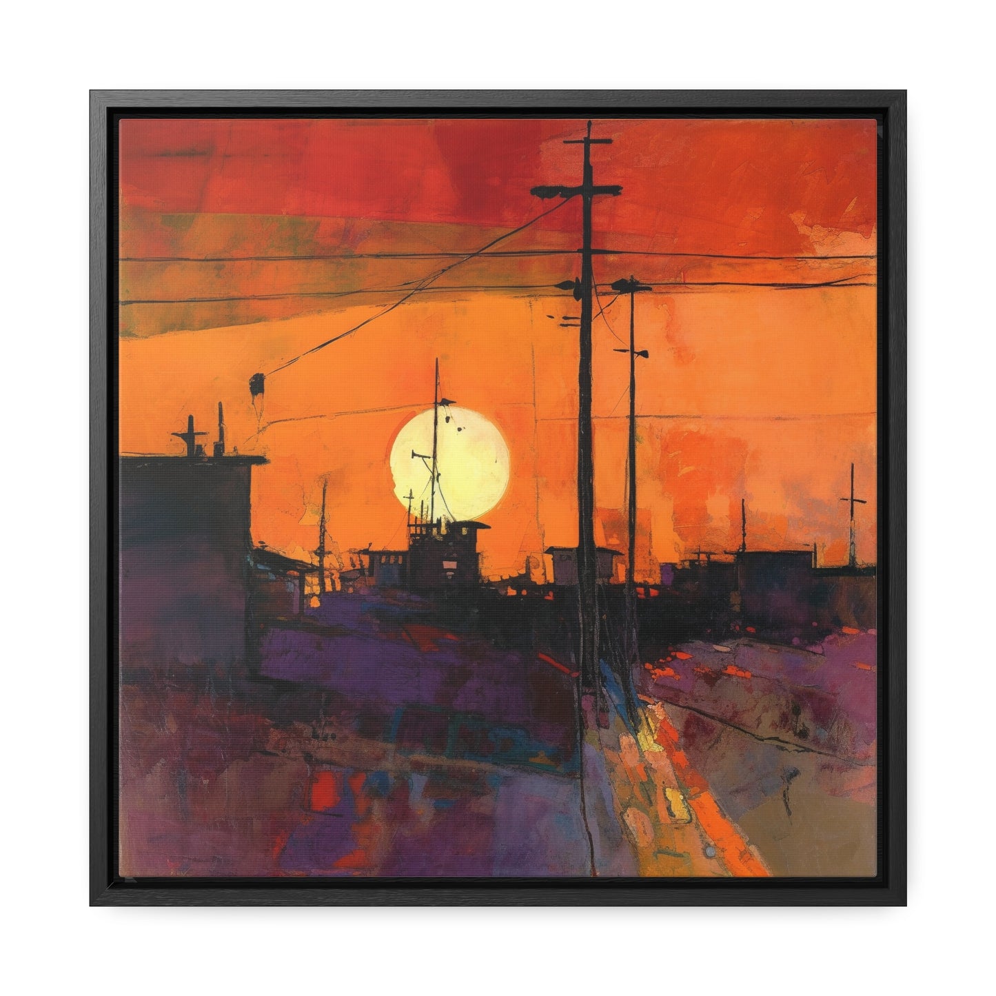 Land of the Sun 73, Valentinii, Gallery Canvas Wraps, Square Frame