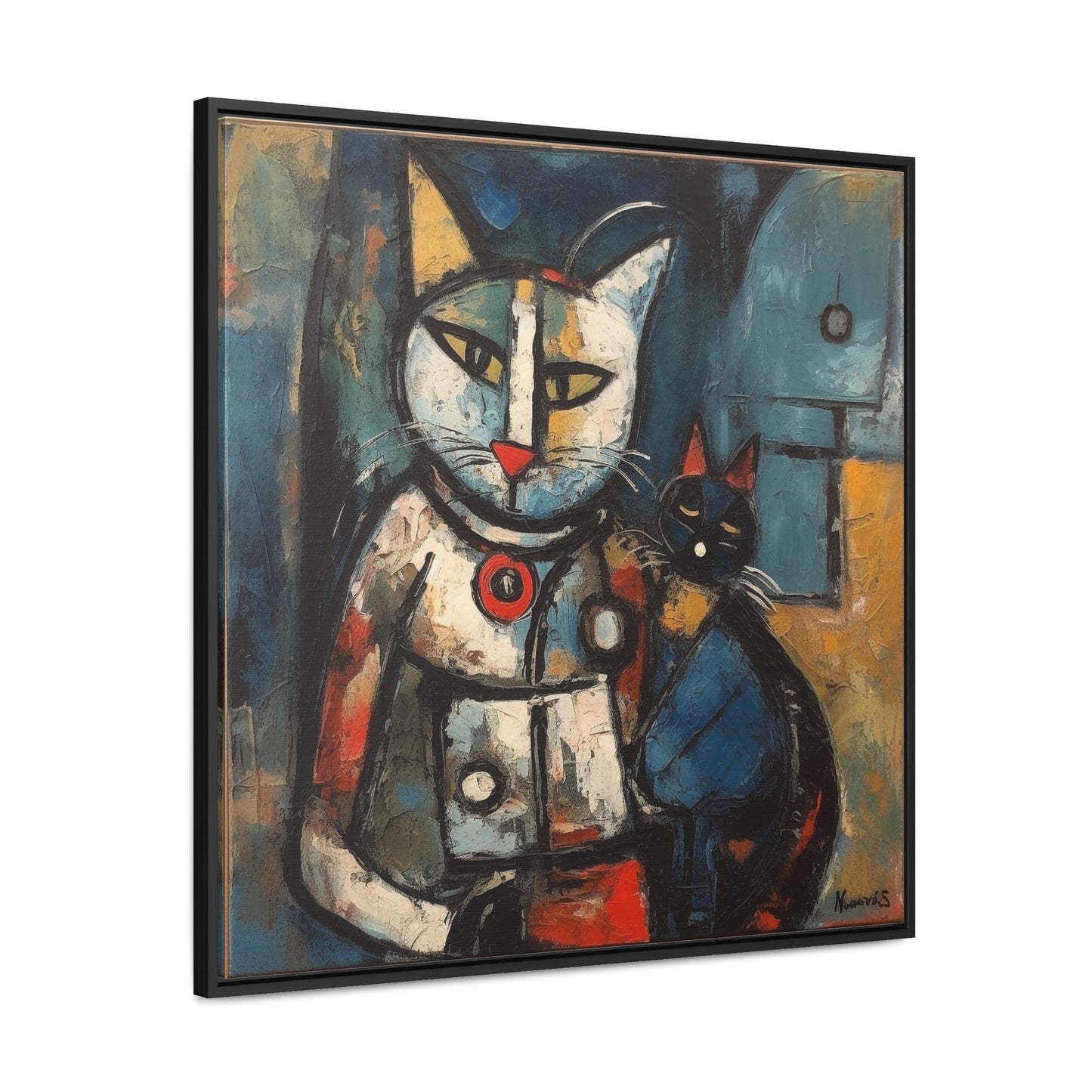 Cat 80, Gallery Canvas Wraps, Square Frame