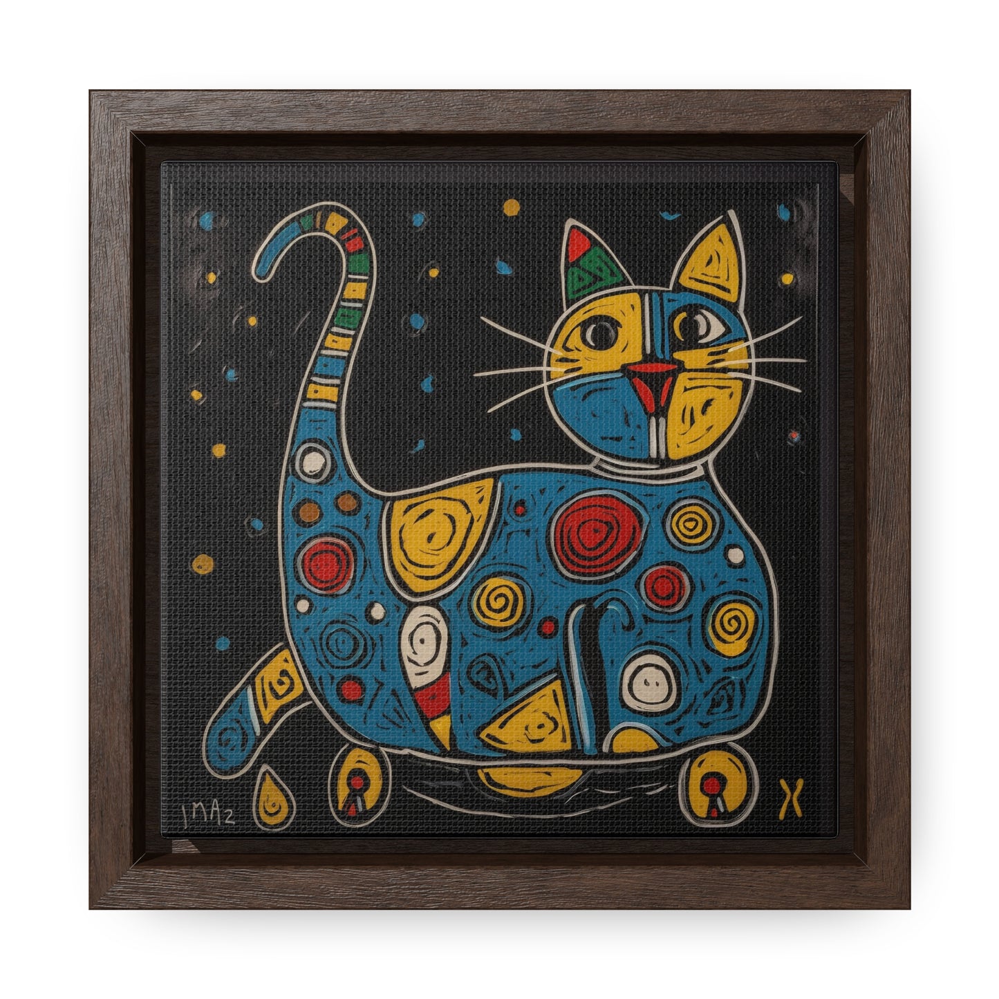 Cat 106, Gallery Canvas Wraps, Square Frame