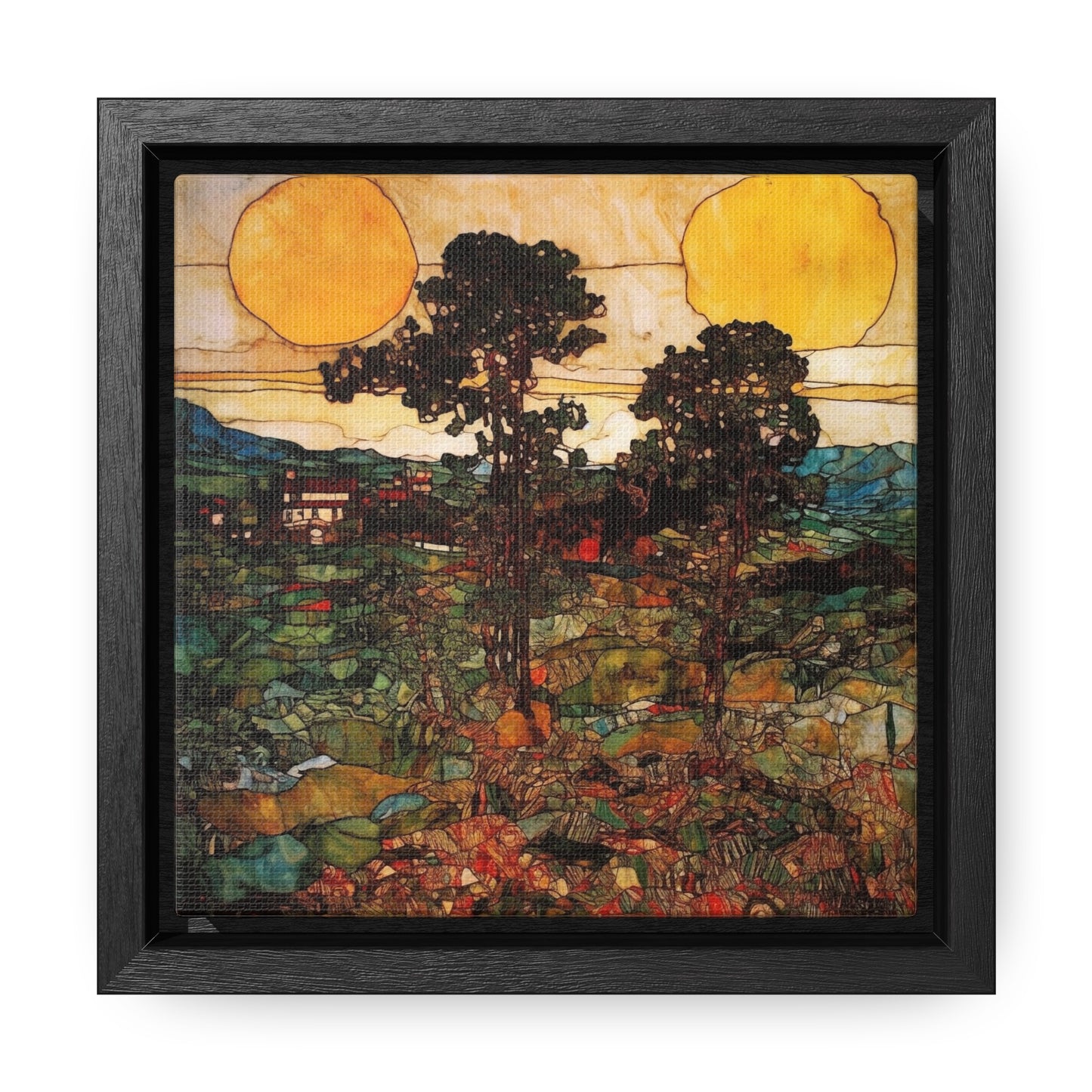 Land of the Sun 43, Valentinii, Gallery Canvas Wraps, Square Frame