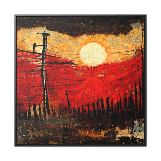 Land of the Sun 21, Valentinii, Gallery Canvas Wraps, Square Frame