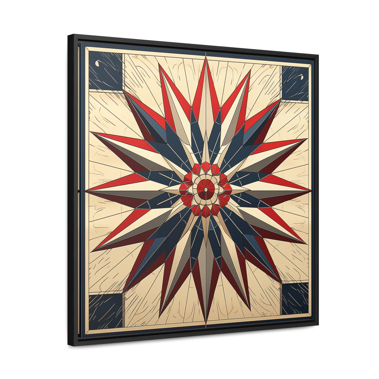 Flag 14, Gallery Canvas Wraps, Square Frame