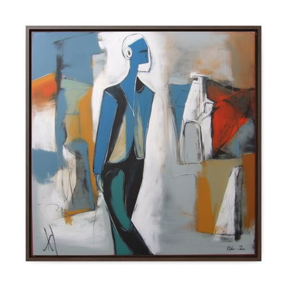 Sad Man 28, Valentinii, Gallery Canvas Wraps, Square Frame