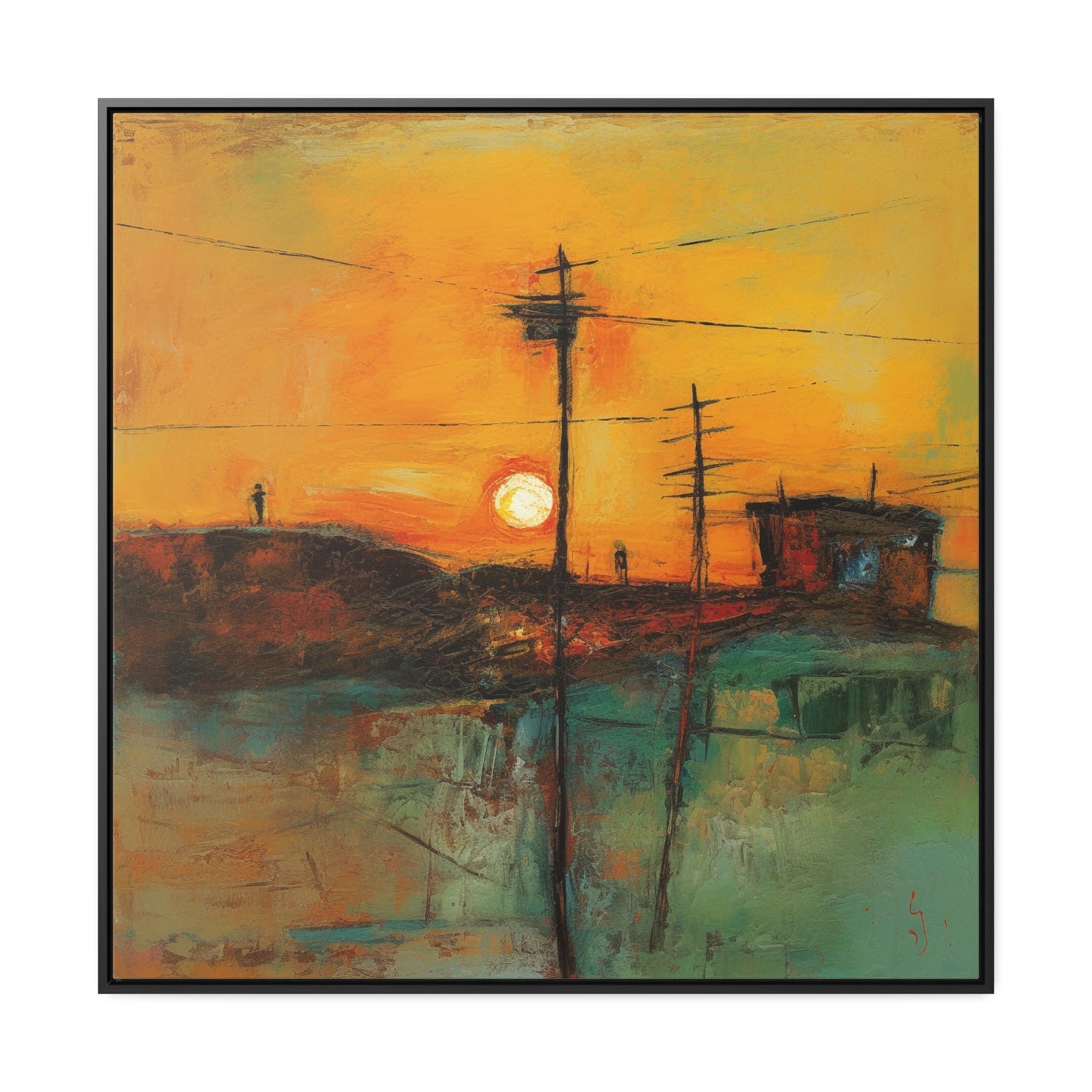 Land of the Sun 54, Valentinii, Gallery Canvas Wraps, Square Frame