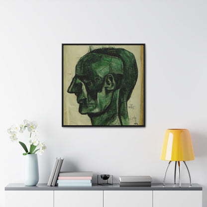 Heads 3, Valentinii, Gallery Canvas Wraps, Square Frame