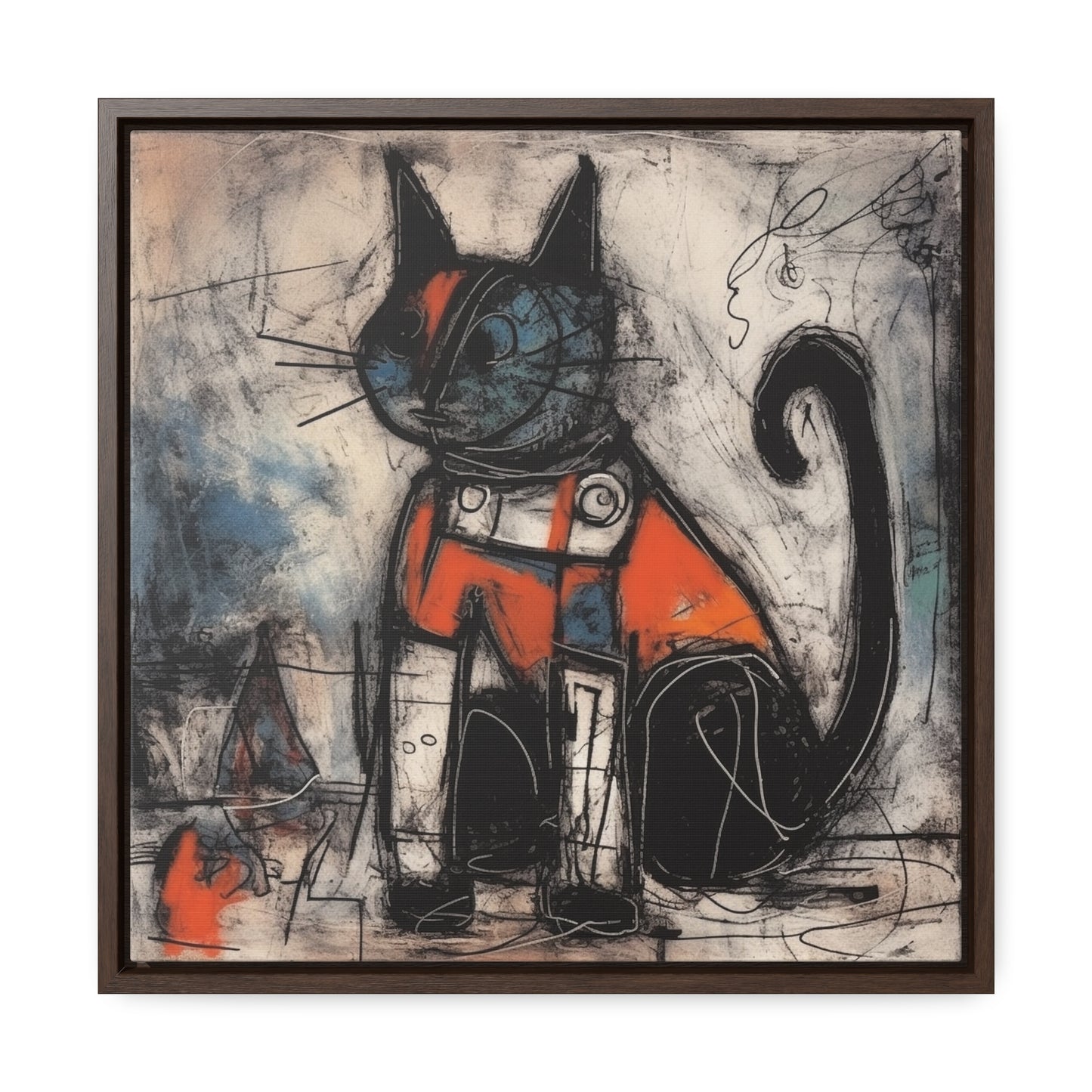 Cat 45, Gallery Canvas Wraps, Square Frame