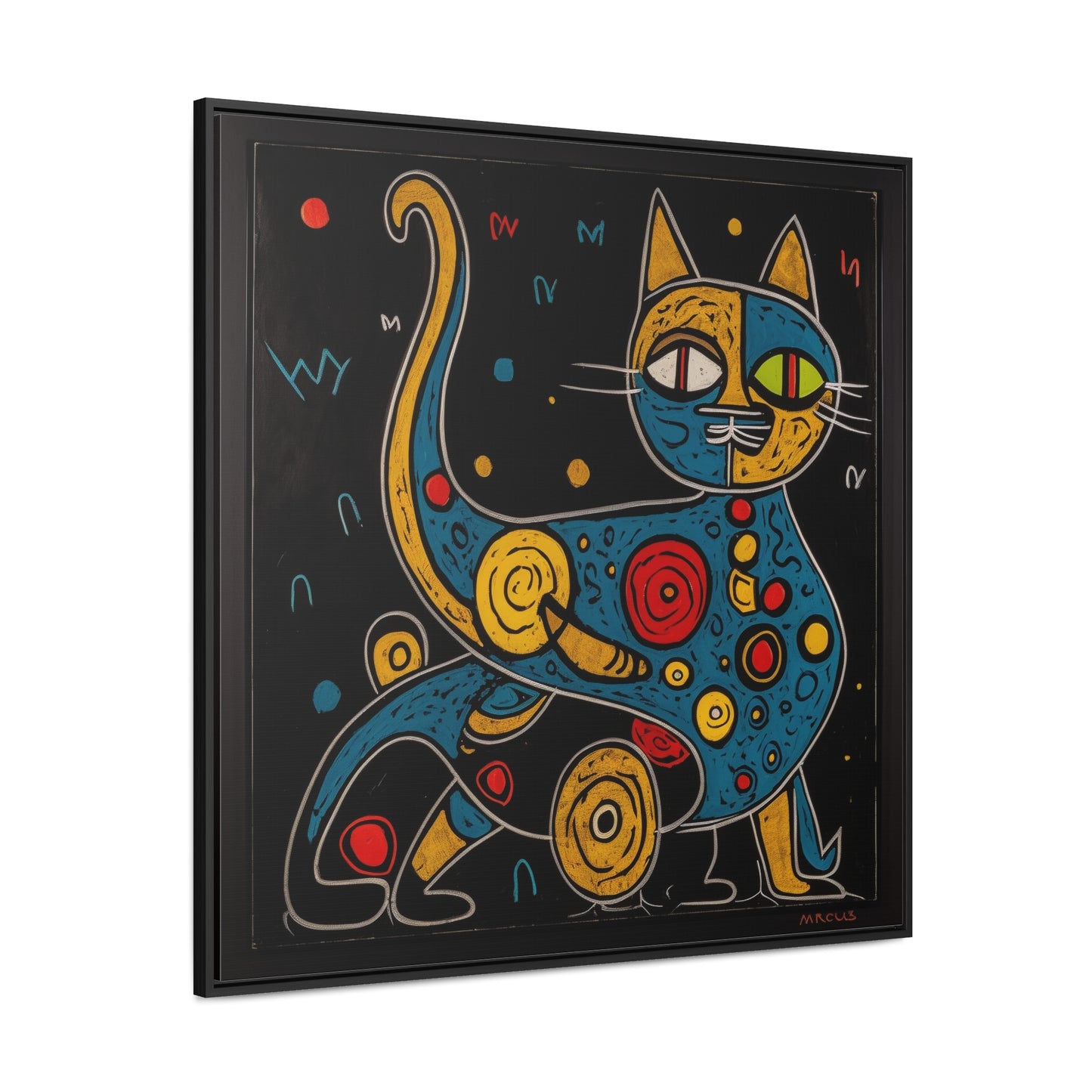 Cat 121, Gallery Canvas Wraps, Square Frame