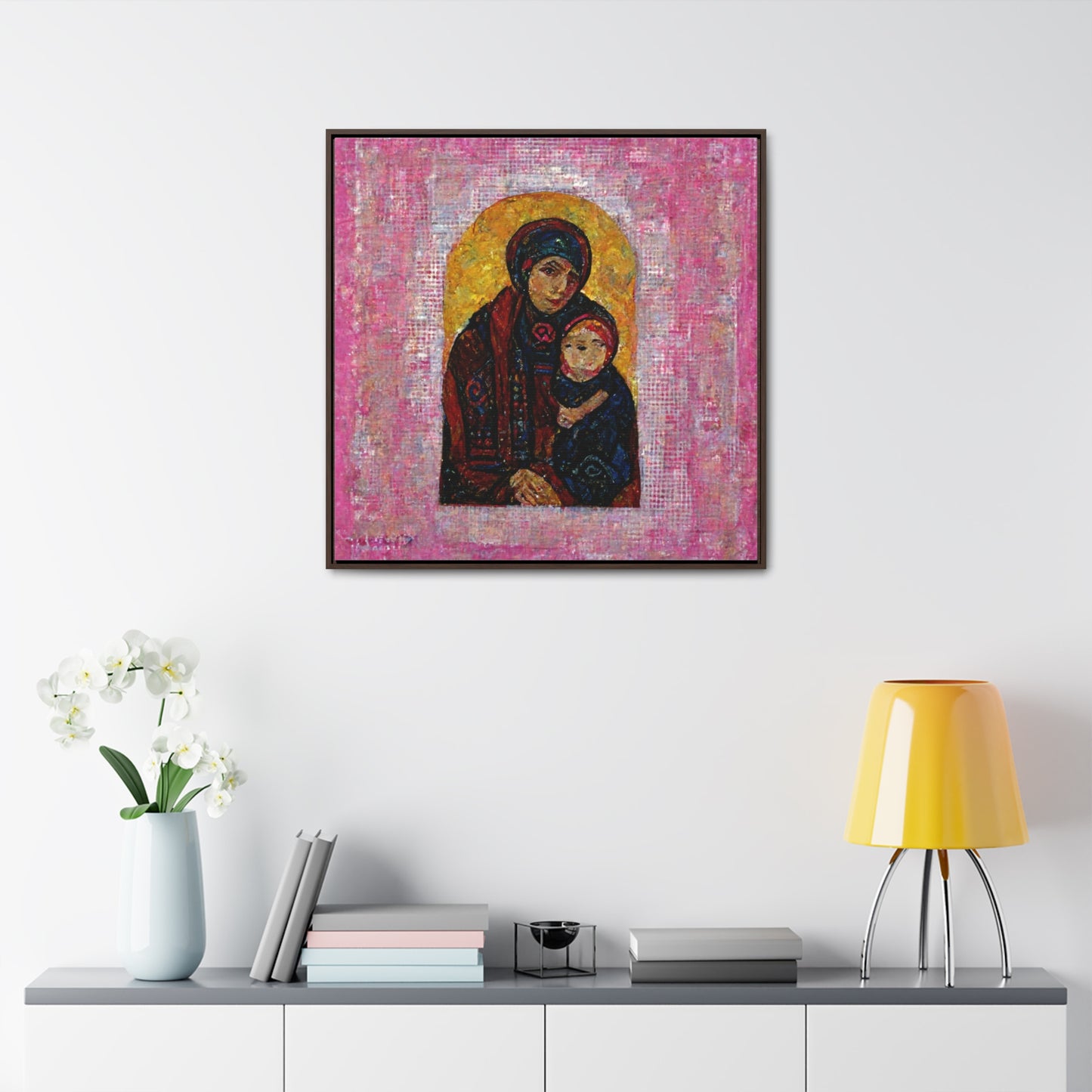 Mary and the Child 10, Valentinii, Gallery Canvas Wraps, Square Frame