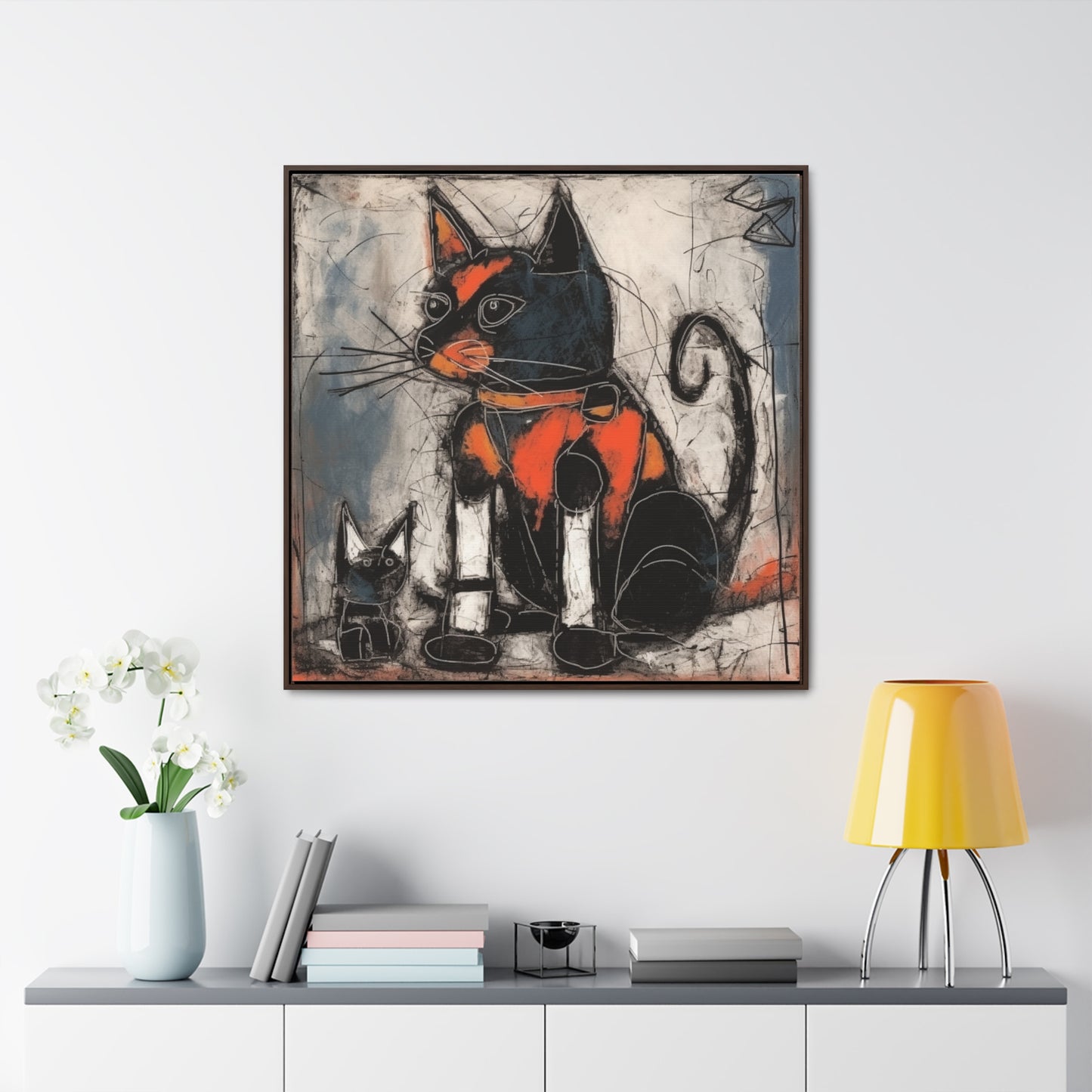 Cat 33, Gallery Canvas Wraps, Square Frame