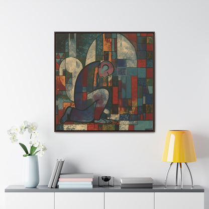 Sad Man 12, Valentinii, Gallery Canvas Wraps, Square Frame