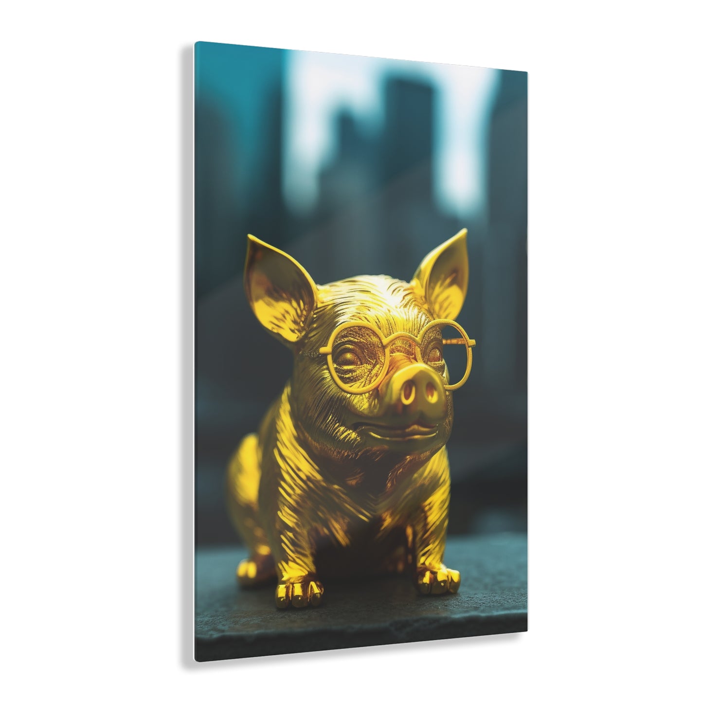 Gold Pig, Acrylic Prints
