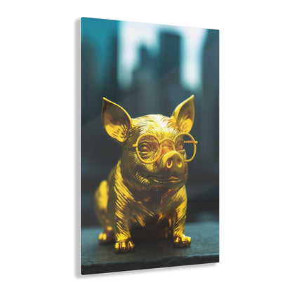 Gold Pig, Acrylic Prints