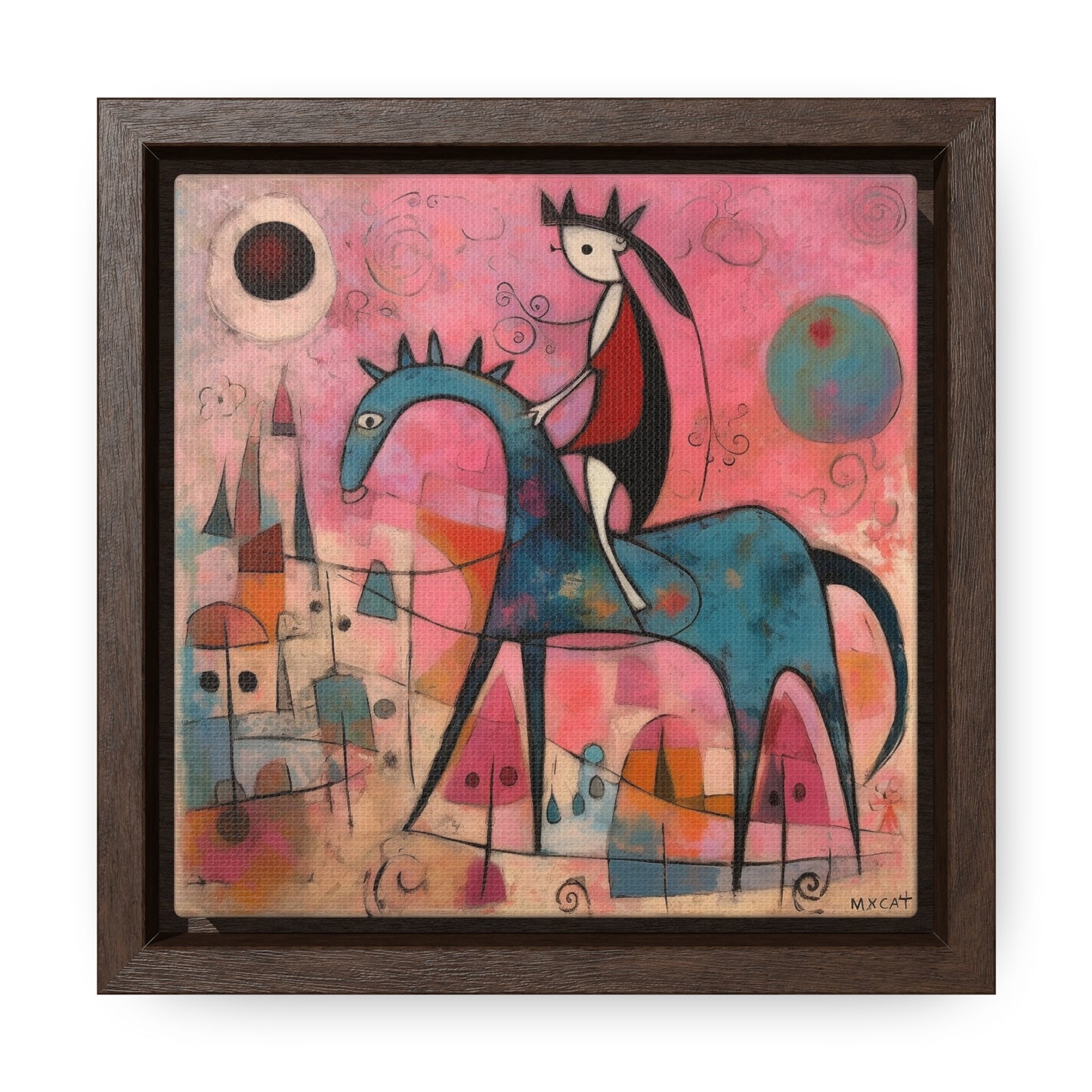 The Dreams of the Child 42, Gallery Canvas Wraps, Square Frame