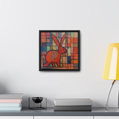 Rabbit 30, Gallery Canvas Wraps, Square Frame