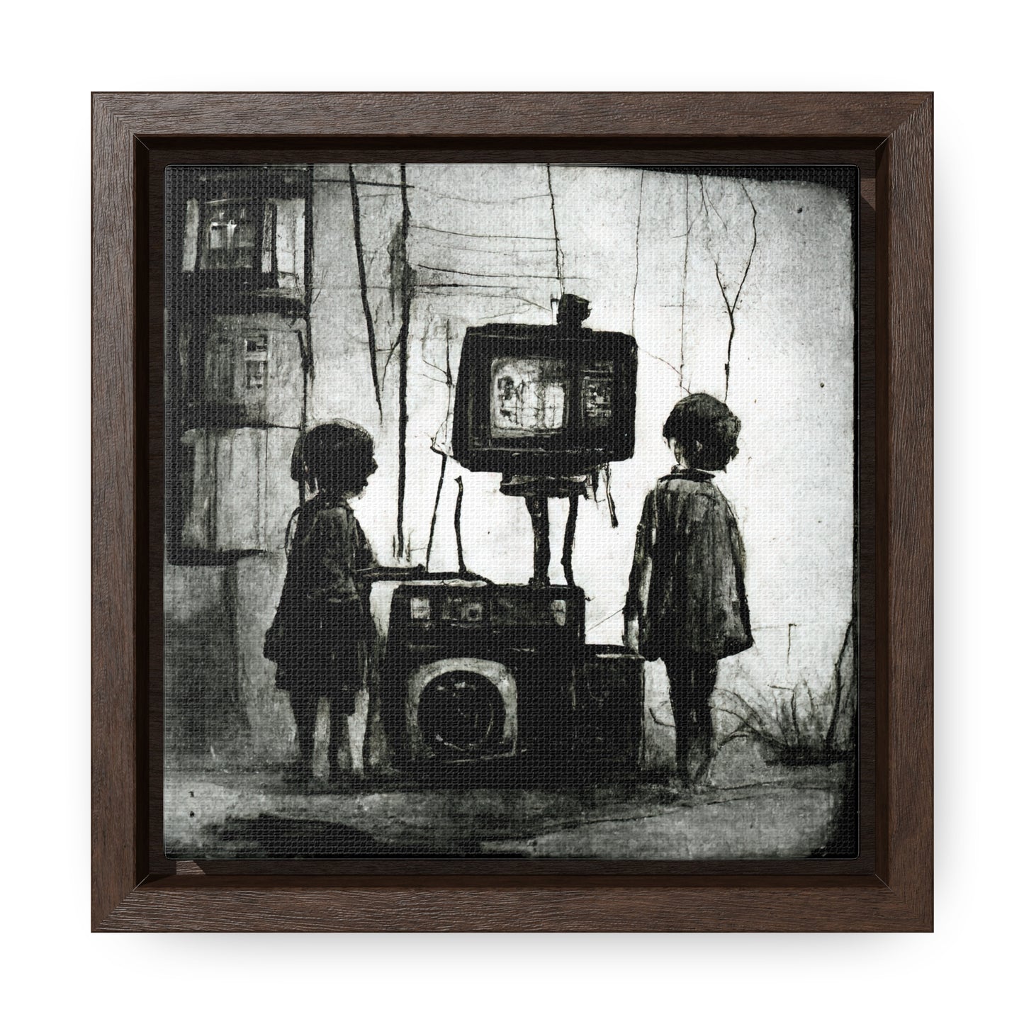 Childhood Wave, Valentinii, Gallery Canvas Wraps, Square Frame