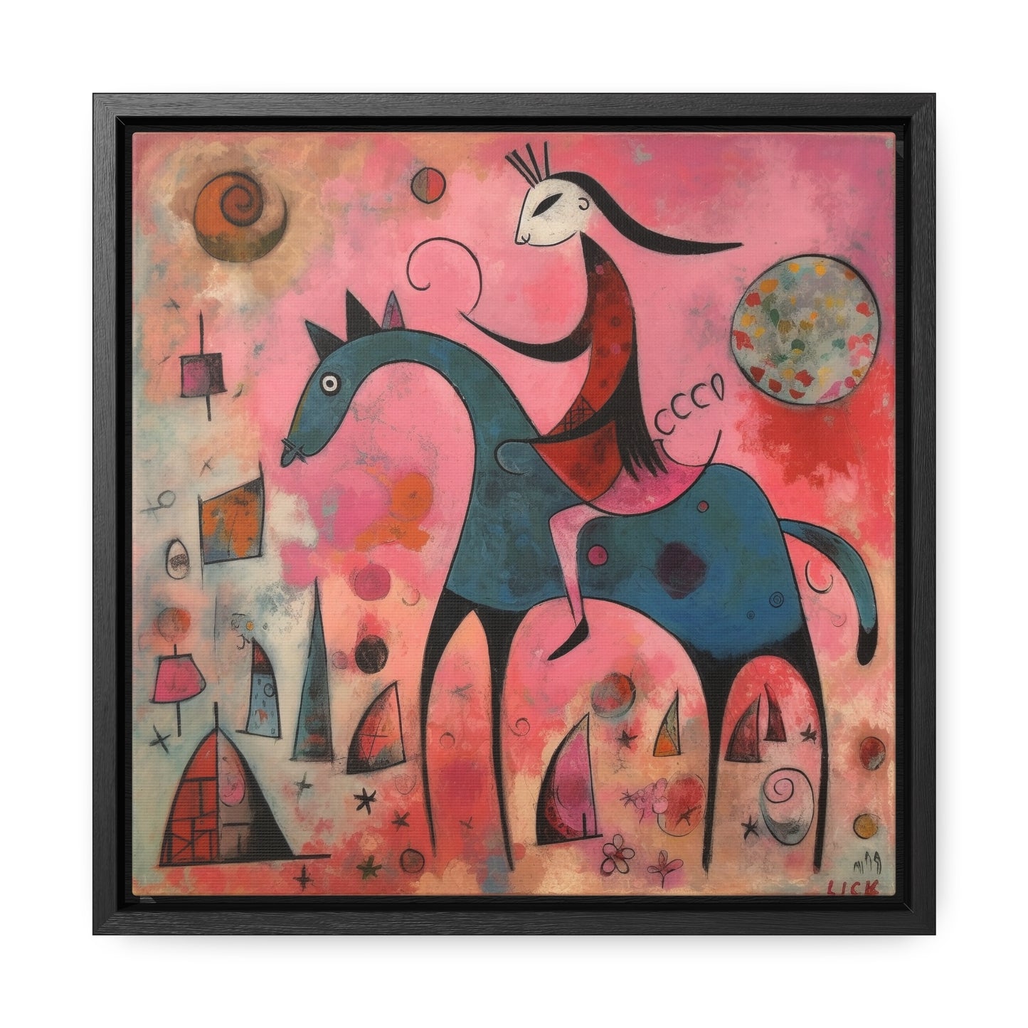 The Dreams of the Child 47, Gallery Canvas Wraps, Square Frame