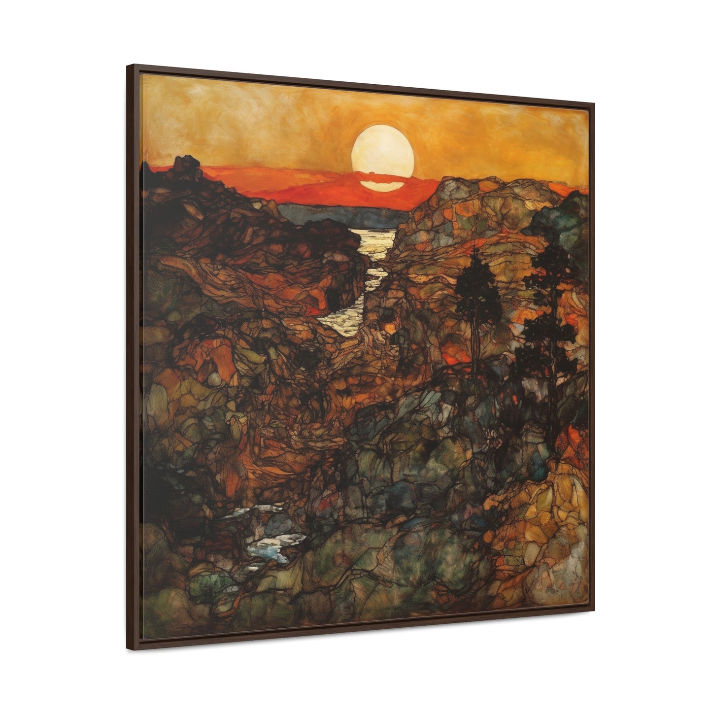 Land of the Sun 47, Valentinii, Gallery Canvas Wraps, Square Frame