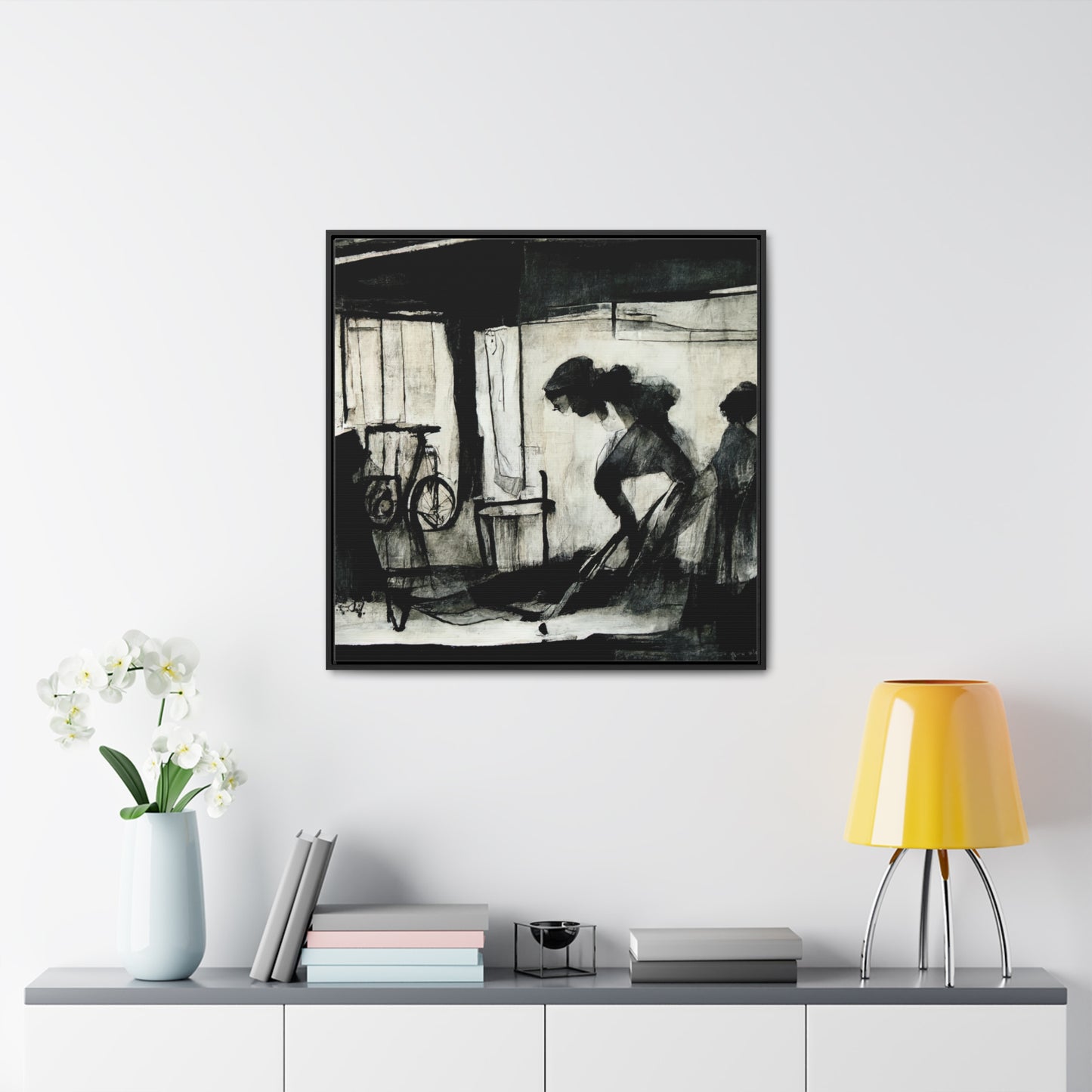 Domestic Memories 17, Valentinii, Gallery Canvas Wraps, Square Frame