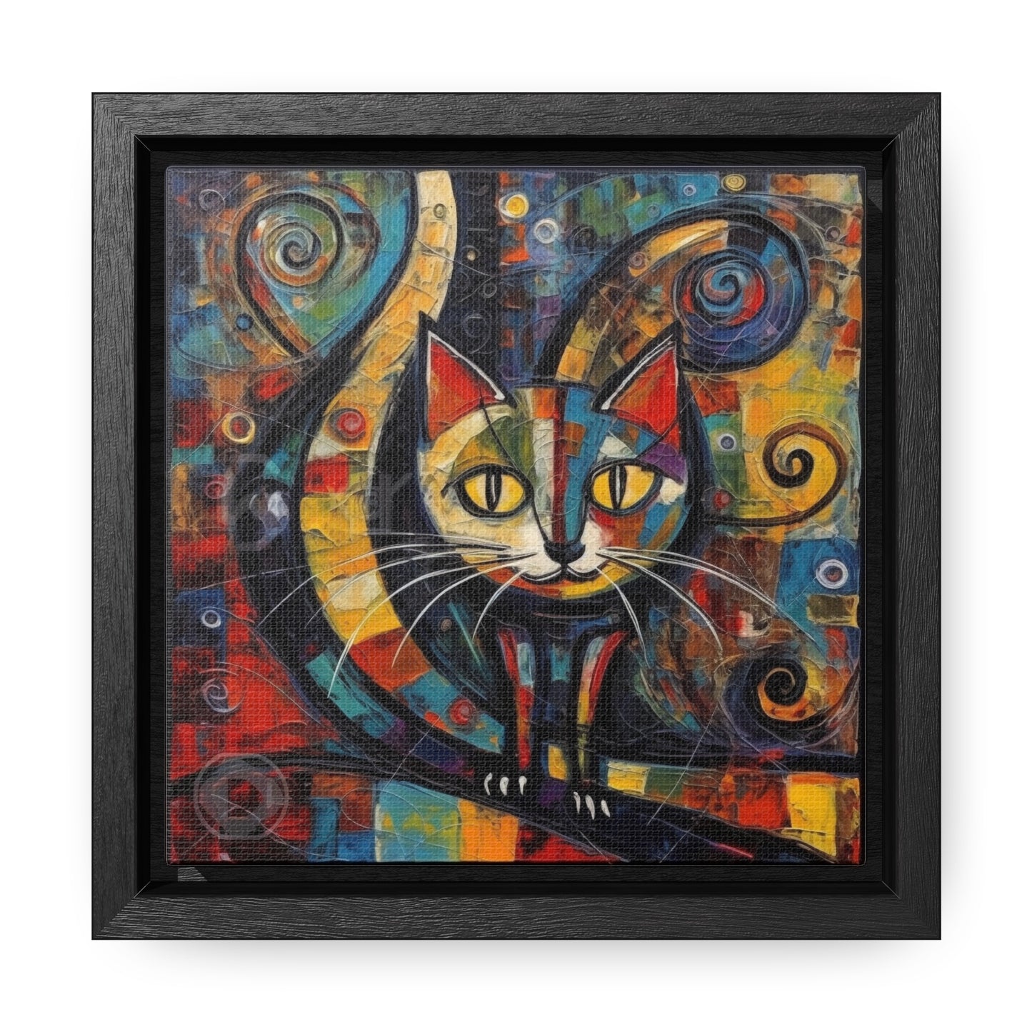 Cat 117, Gallery Canvas Wraps, Square Frame