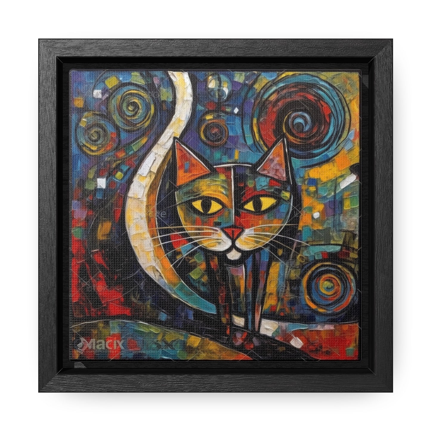 Cat 119, Gallery Canvas Wraps, Square Frame