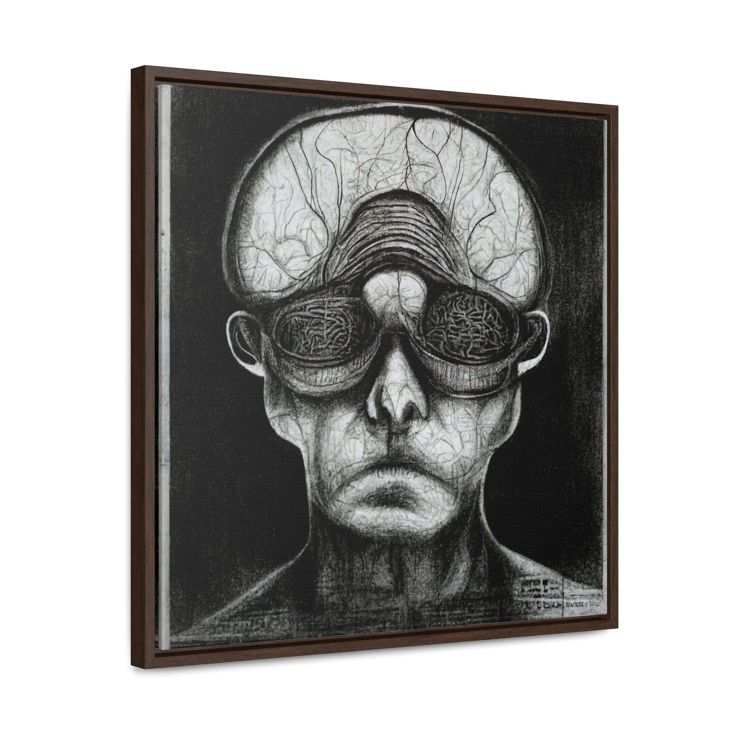 Brain 36, Valentinii, Gallery Canvas Wraps, Square Frame