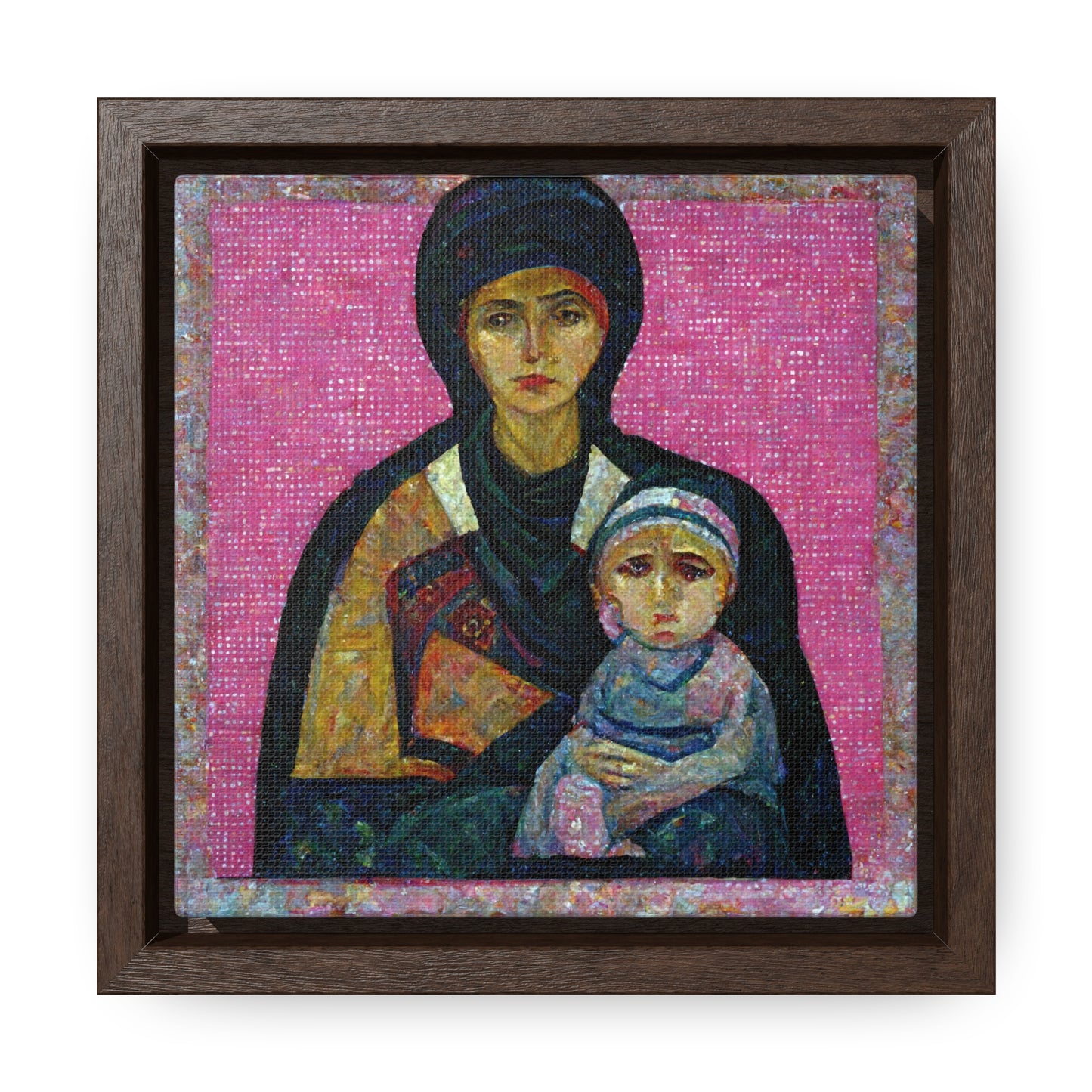 Mary and the Child 12, Valentinii, Gallery Canvas Wraps, Square Frame