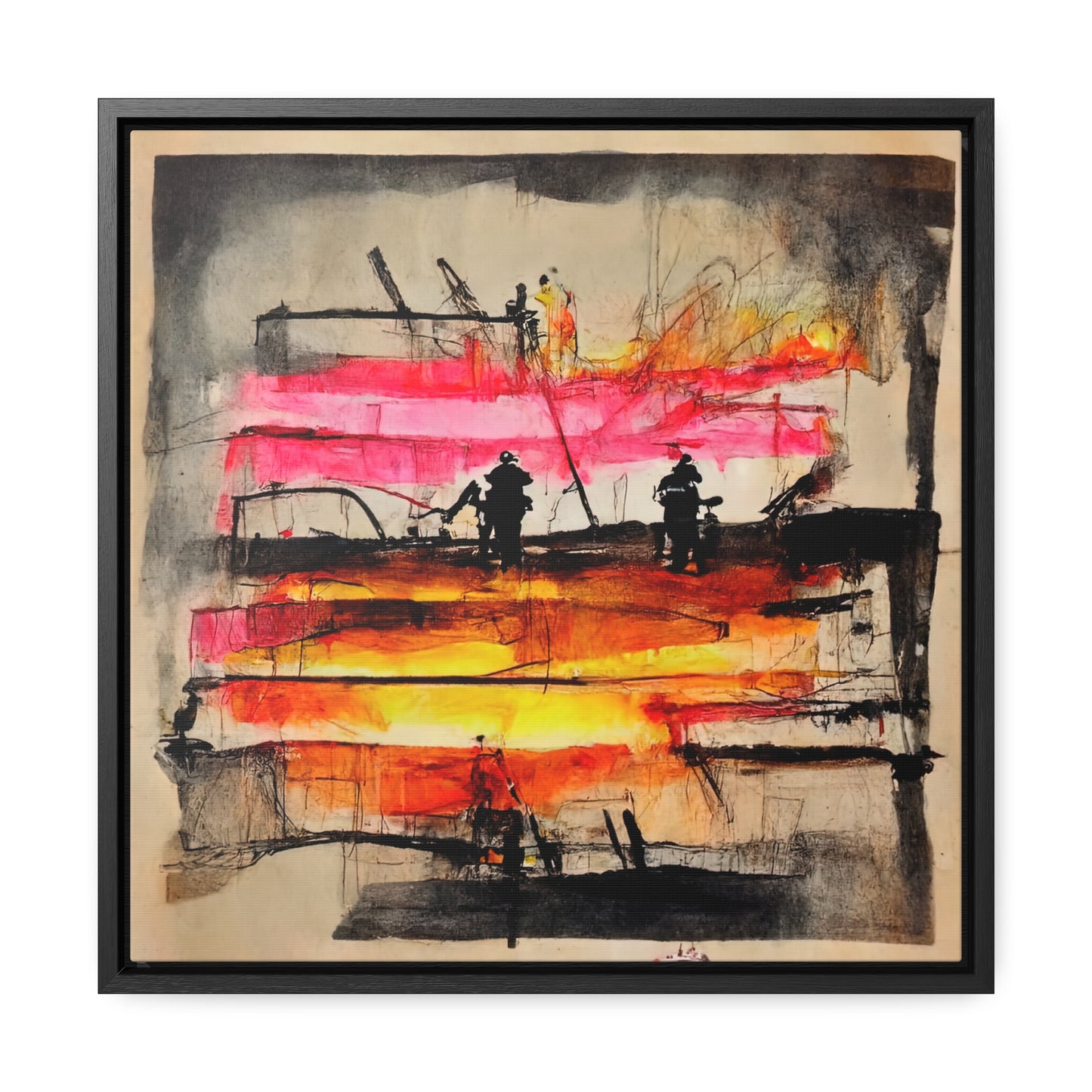 Land of the Sun 9, Valentinii, Gallery Canvas Wraps, Square Frame