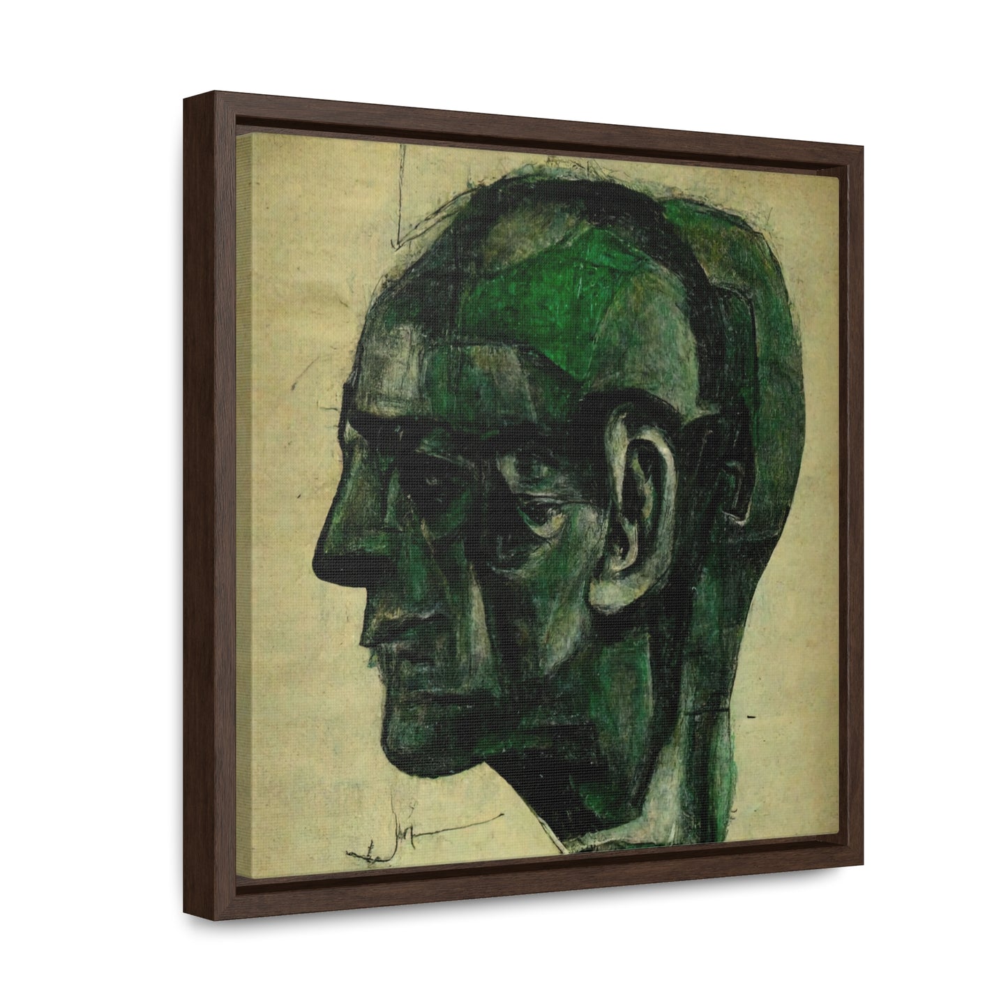 Heads 7, Valentinii, Gallery Canvas Wraps, Square Frame